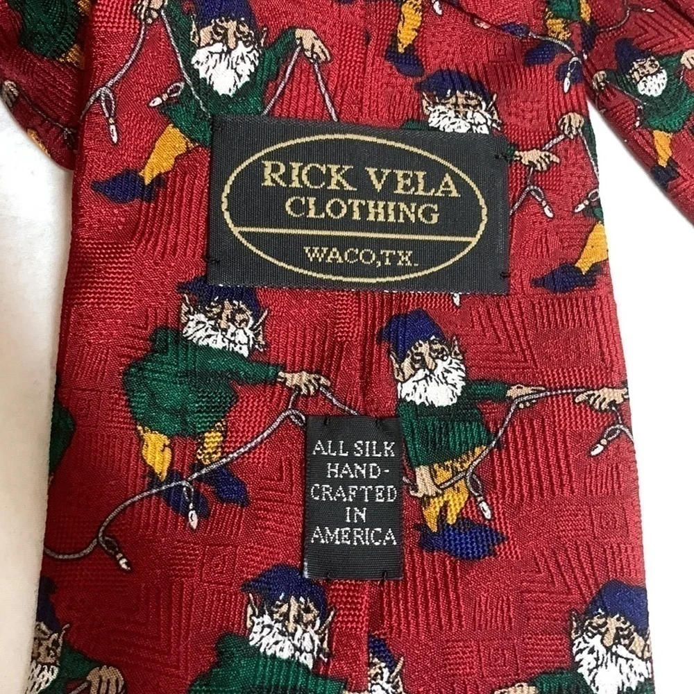 NWT J Z Richards 100% Hand Crafted Silk Ghome Graphic Dress Tie